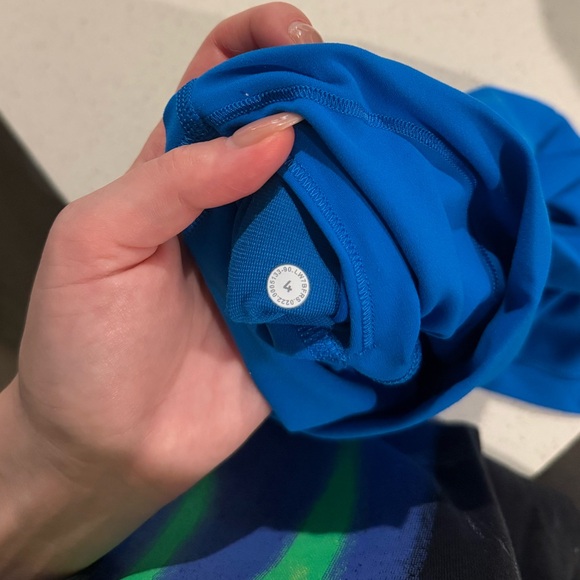 Lululemon Athletica Vibrant Blue Bike Shorts - Picture 4 of 4